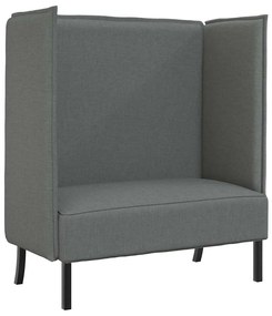 Sofá Highback Cinza Escuro 109x56x121 cm Tecido