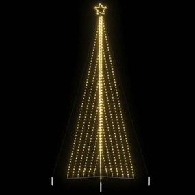 vidaXL LED Árvore de Natal 789 LEDs Branco Quente 476 cm