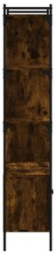 Estante c/ portas 76,5x30x154,5cm deriv.madeira carvalho fumado