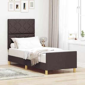 Estrutura de Cama vidaXL Castanho 80x200 cm em Tecido