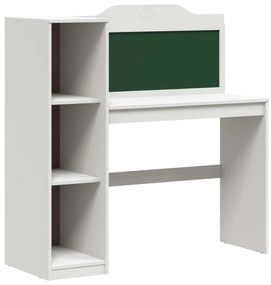 vidaXL Mesa de Lousa com prateleira ROROS Branco 120 x 45 x 118,5 cm