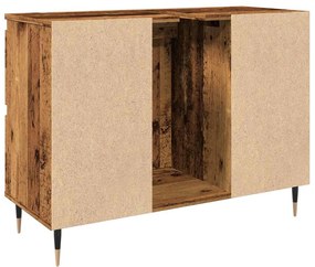 Armário casa banho 80x33x60 cm derivados madeira madeira velha