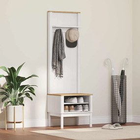 vidaXL Armário de Corredor FLORO Branco 50 x 40 x 158 cm