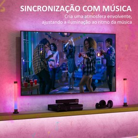 Conjunto de 2 Candeeiros de Mesa Candeeiros de Mesa LED com Controlo R