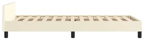 Estrutura cama c/ cabeceira sem colchão 90x190 cm creme
