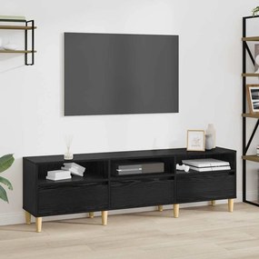 vidaXL Gabinete para TV com gaveta com prateleira Carvalho preto 150 x 30 x 45 cm