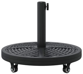 Base de Parasol vidaXL com Rodas para Postes de Ø38-48 mm 13 kg Redond