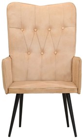 Poltrona de apoio lona cor creme