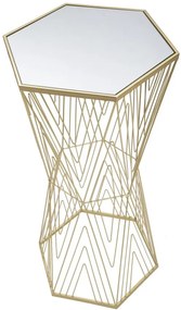 MESA DE APOIO 40X35X80 CM DOURADO