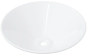 Lavatórios 2 pcs 42x42x14 cm cerâmica branco