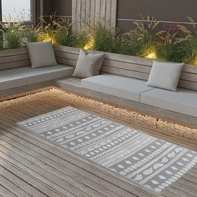 Tapete de exterior 80x150 cm ARAKIL PP cinzento