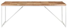 Mesa de jantar 200x90x76 cm madeira acácia maciça e mangueira