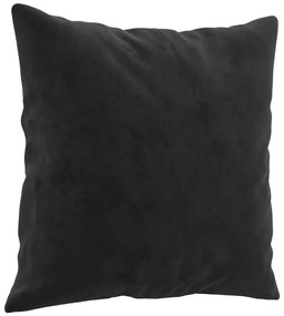 4 pcs conjunto de sofás com almofadas veludo preto