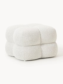 Pufe estofado em bouclé Ellie