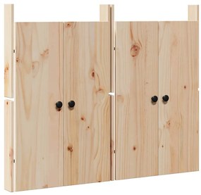 Portas de Cozinha Externa 2 pcs 50x9x82 cm Madeira Maciça de Pinho