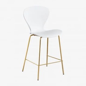 Pacote Com 4 Bancos Altos Uit ↑65 Cm & Dourado & Polipropileno Branco & Polipropileno - Sklum