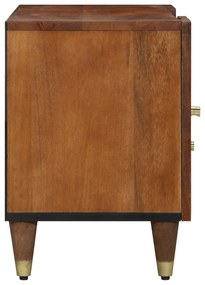 Armário para TV 105x33x46 cm Madeira Sólida de Mangueira