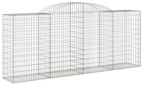 Cestos gabião arqueados 3pcs 300x50x120/140cm ferro galvanizado