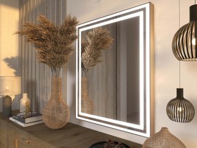 Espelho LED com moldura para casa de banho M3