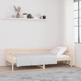 Sofá-cama sem colchão 80x200 cm madeira de pinho maciça