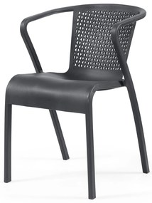Cadeira tuga – Conjunto com 20 cadeiras de polipropileno com fibra de vidro. Cor Antracite MR
