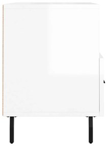 Móvel de TV 80x36x50 cm derivados de madeira branco brilhante