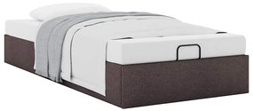Estrutura de cama otomana sem colchão 90x200 cm castanho escuro