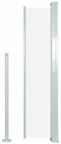Toldo lateral retrátil para pátio 140x300 cm cor creme