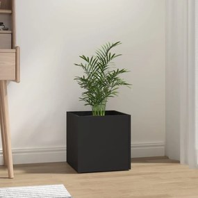 808793 vidaXL Vaso/floreira 40x40x40 cm derivados de madeira preto