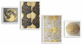 Pintura Decorativa em MDF com Moldura 4Pbct-04 – Multicolor – 136 x 75