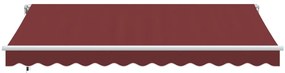 Toldo retrátil automático 350x250 cm bordô