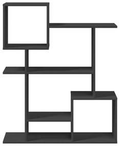 Estante divisória 92x29x112 cm derivados de madeira preto