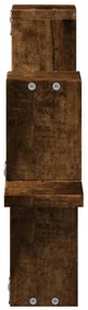 Estante parede 104,5x10x43 cm derivados madeira carvalho fumado