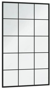 Espelhos de parede 4 pcs 100x60 cm metal preto