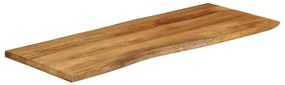 Tampo de mesa c/ borda viva 140x60x2,5 cm mangueira maciça