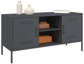 Móvel de TV 100,5x39x50,5 cm aço antracite