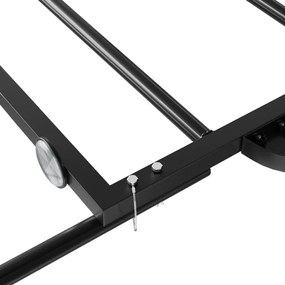 Reboque para bicicleta 122x53x28 cm ferro preto