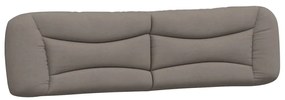 Estrutura de cama com LED sem colchão 200x200 cm tecido