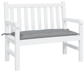 Almofadão p/ banco de jardim 110x50x7cm tecido oxford cinza