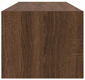 Estante de TV vidaXL Castanho Carvalho 100x31x25,5 cm Madeira de Engen