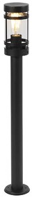 Candeeiro de exterior moderno preto 80 cm IP44 - Gleam Moderno