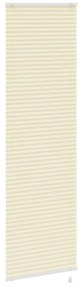 Creme Plissada Cega 60x200 cm Largura Tecido 59,4 cm Poliéster