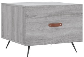 Mesas de centro 2 pcs 50x50x40 cm madeira proc. sonoma cinza