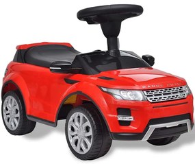 Carro eléctrico Land Rover 348 para crianças com musica, vermelho
