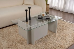 Mesa de Centro Vetrino – Cinzento – 105x40x65 cm