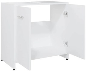 Armário de casa de banho derivados de madeira branco