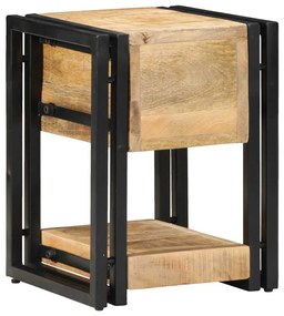 Criado-mudos 2 pcs 40x40x40 cm Madeira Sólida de Mangueira