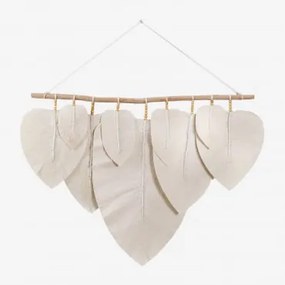 Painel De Parede Em Algodão Hangaroa Branco - Sklum