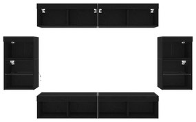 Prateleira Flutuante vidaXL 2 pcs Carvalho Preto 40x28,5x40 cm Madeira