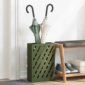 vidaXL Suporte de Guarda-chuva Verde-Azeitona da - 28x12x41 cm em Aço